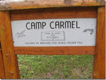 camp carmel sign 2009