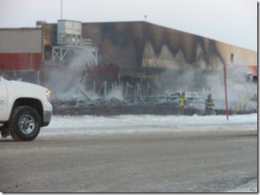 West Central Events Centre fire - Jan 8, 2010