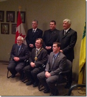 Kindersley Town Council swearing in - Nov 14, 2012